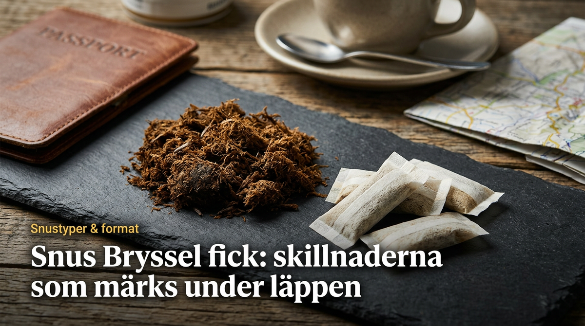 Snus Bryssel fick: skillnaderna som märks under läppen