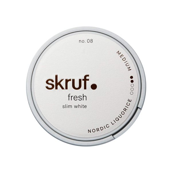 No. 8 Fresh Nordic Liquorice Medium Slim White